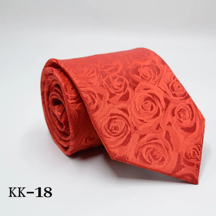KK-18 Новинка, мужской галстук, золотой, темно-синий, в полоску, шелк, галстук, жаккард, вечерние, свадебные, тканые, модные, дизайнерские, галстук для мужчин - Цвет: KK-18