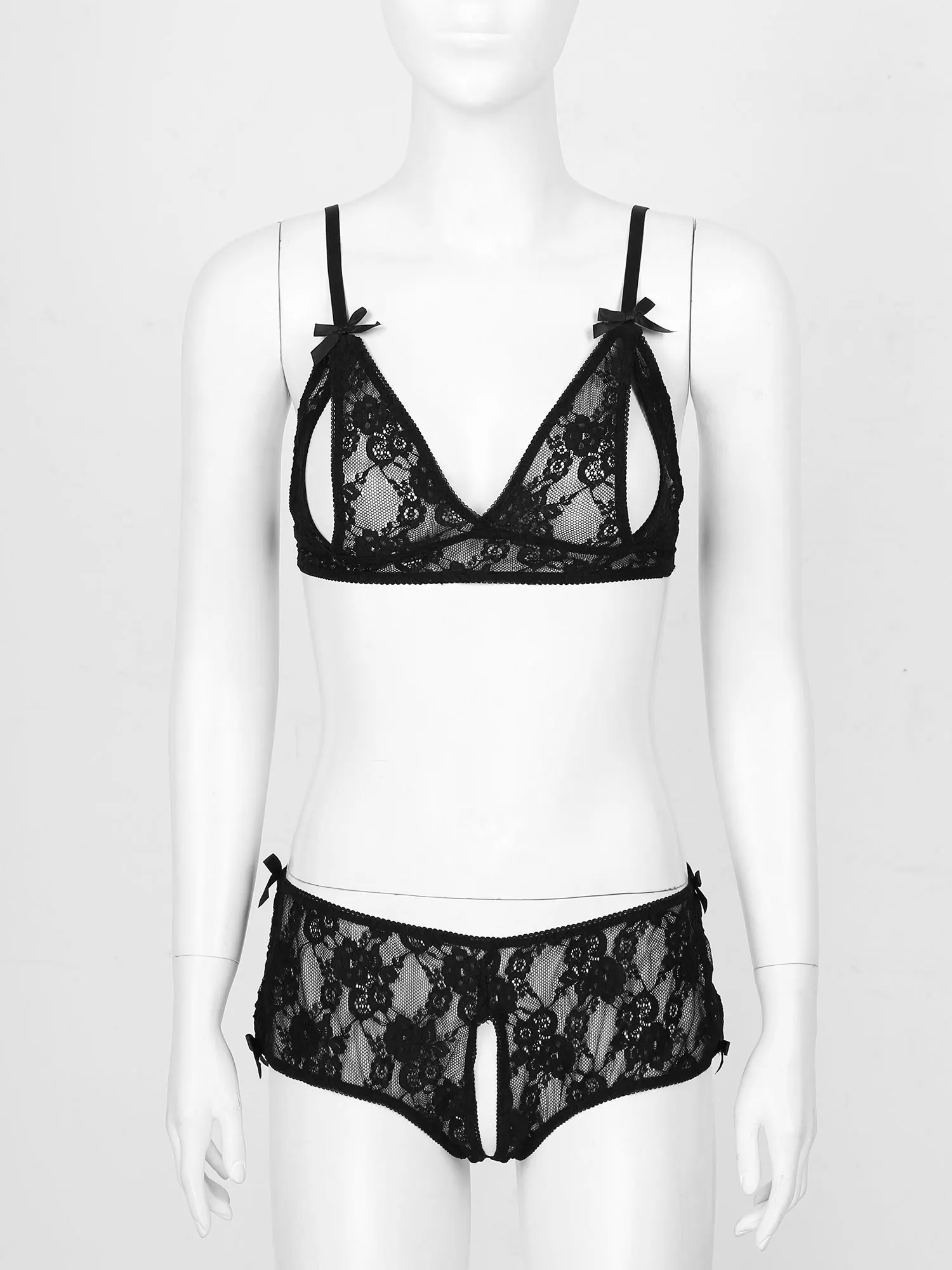Женское нижнее белье костюм для секса кружевной бюстгальтер с вышивкой без