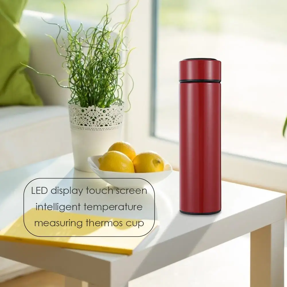 300ML Stainless Steel Mug W/ LCD Touch Screen Temperature Display Keep Heat&ampCold Vacuum Bottle Gift Fashion Smart Thermal | Дом и сад