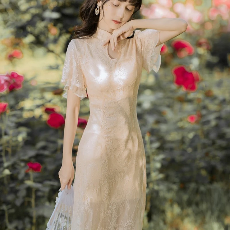 Новинка милое платье в китайском стиле для молодых и улучшенных девушек