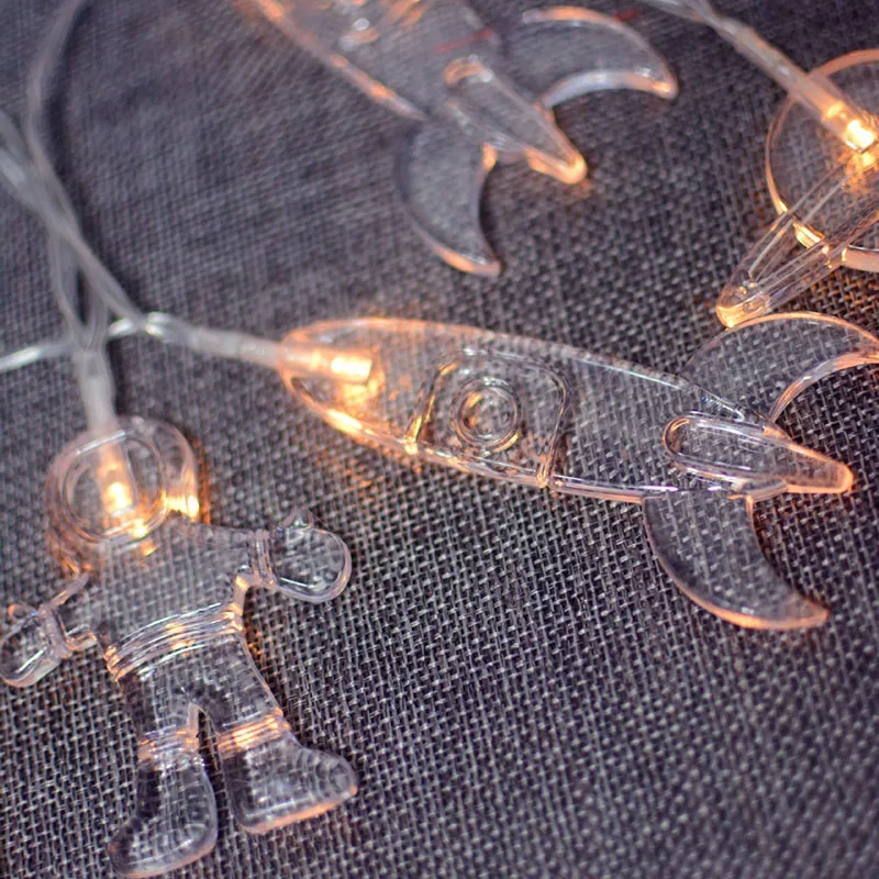 Гирлянда 1 5 м с 10 светодиодами для космоса астронавта ракеты космического