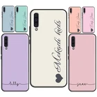 Чехол для Samsung, чехол с именем пастельных тонов для Samsung A12, A32, A52, A72, A20e, A21S, A11, A31, A41, A51, A71, A10, A40, A50, A70