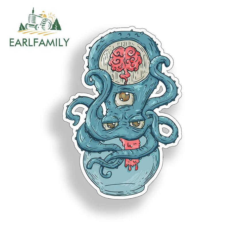 EARLFAMILY 13 см x 8 9 для глаза осьминога автомобиль Стикеры авто бампер оконная