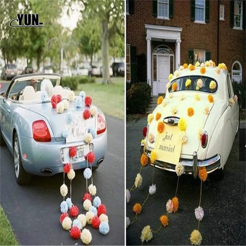 8/10 дюймов помпоны из бумаги салфеток помпон для свадьбы украшения DIY Цветочные