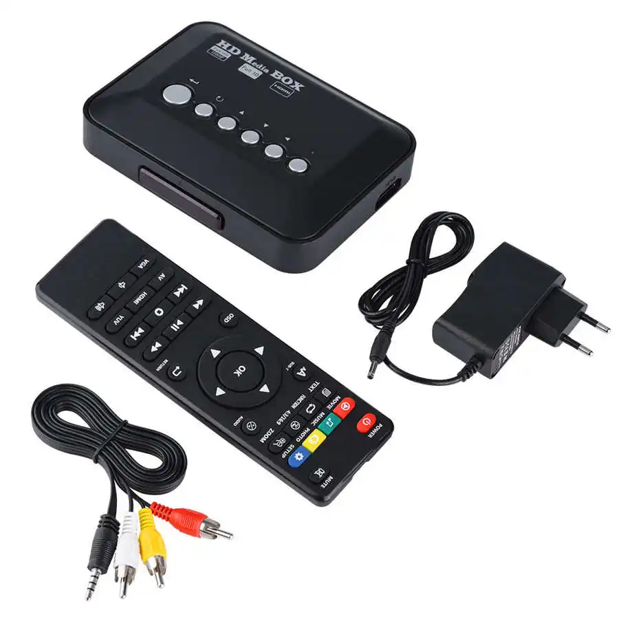 1080P HD медиаплеер ТВ видео для MMC RMVB MP3 Multi TV USB HDMI совместимый медиа плеер коробка с