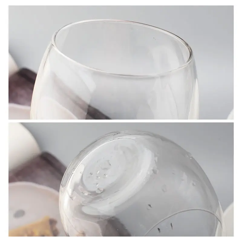 Цветная кофейная кружка 300 мл бокал для вина стеклянная неваляшка стакан питья