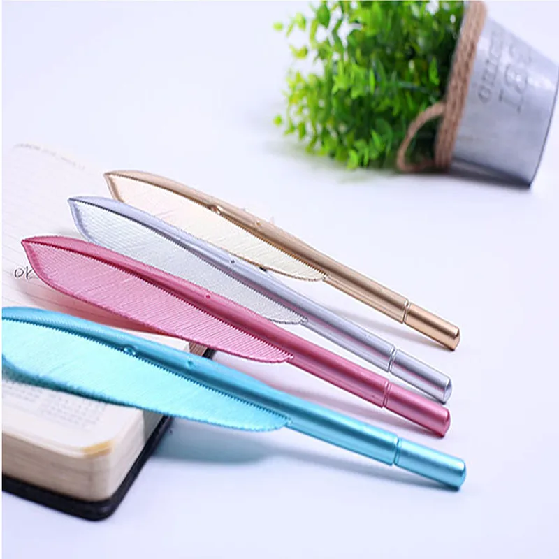 1pcs Feather Gel Pens 0.5mm Creative Kawaii Cute Pen Ink Gift School Office Supplies Stationery |