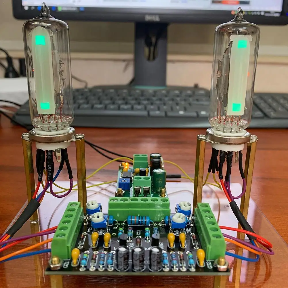 1pc двухканальный низкая Напряжение 6E2 индикатор трубки водителя флуоресцентный