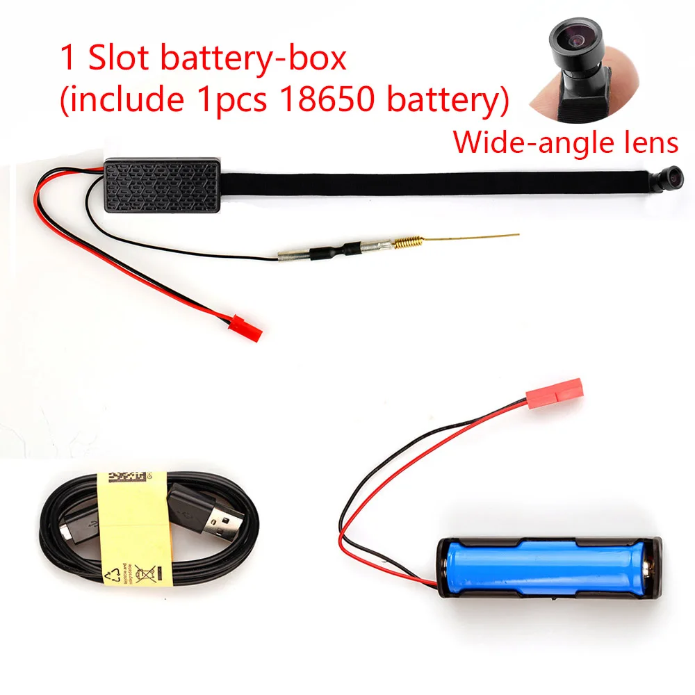 1 Slot with 1battery Wi-Fi Сетевая камера Веб-камера IP P2P HD 1080P широкоугольная мини-камера DIY Беспроводная камера Модуль Движение Активированный DV видеокамера маленькая - Цвет: 1 Slot with 1battery