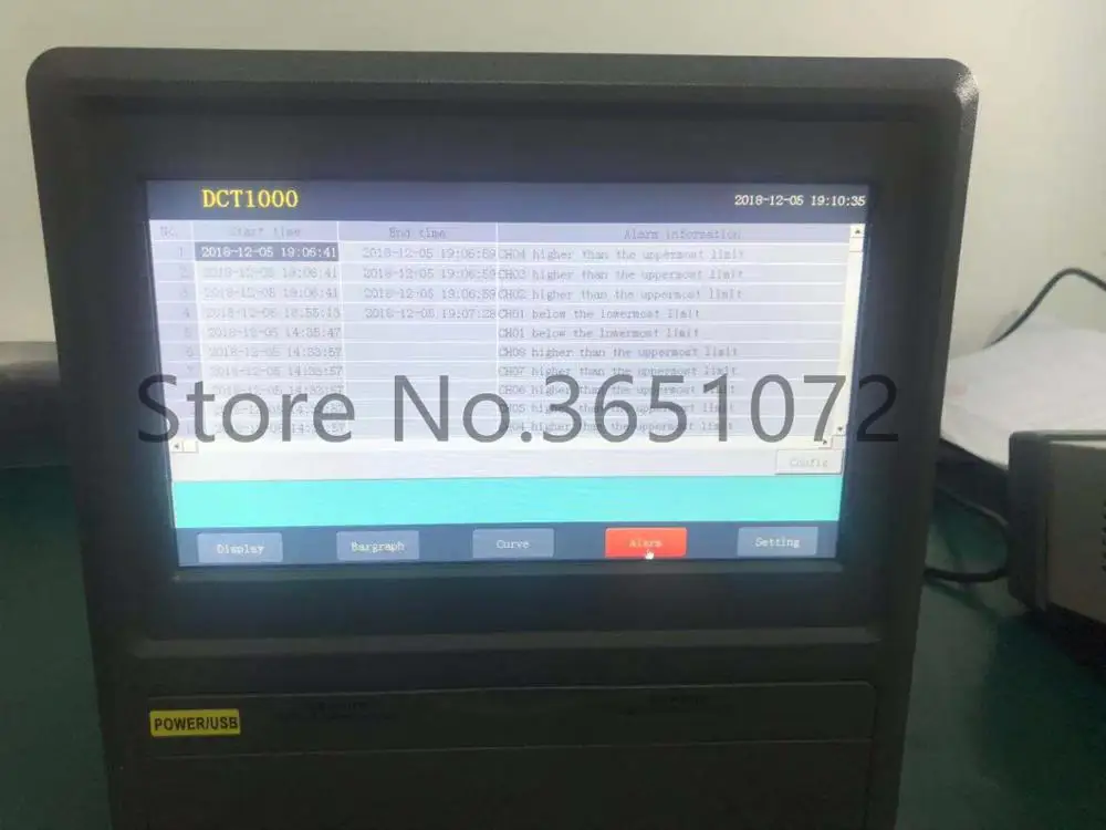 DCT1000-8 Температура Регистраторы 8 Каналы безбумажный с большой ЖК-дисплей Дисплей