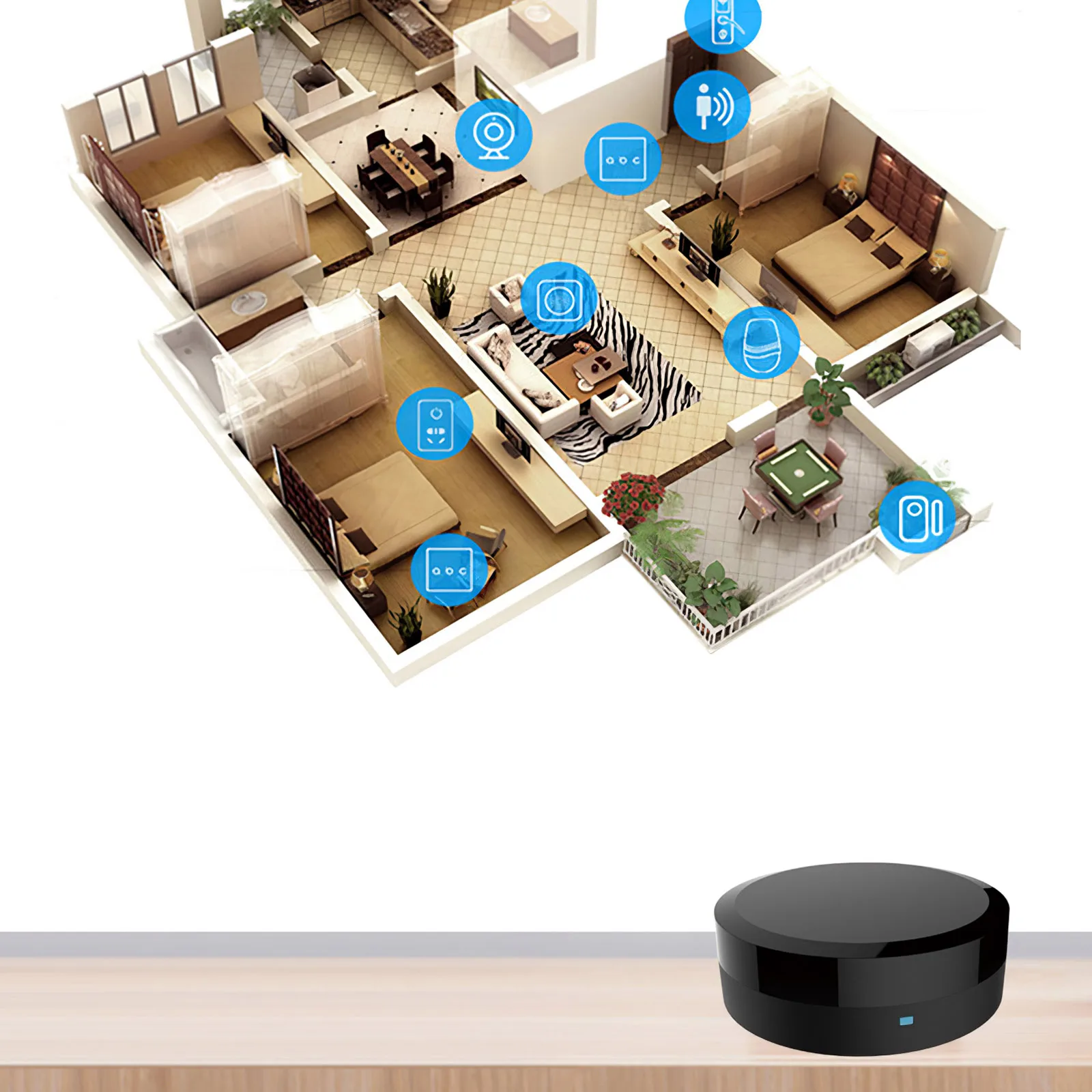 

Wi-Fi Remote Controller Intelligent Remote Control Wireless Devices With Voice Control Timing Function For Home Appliances TV