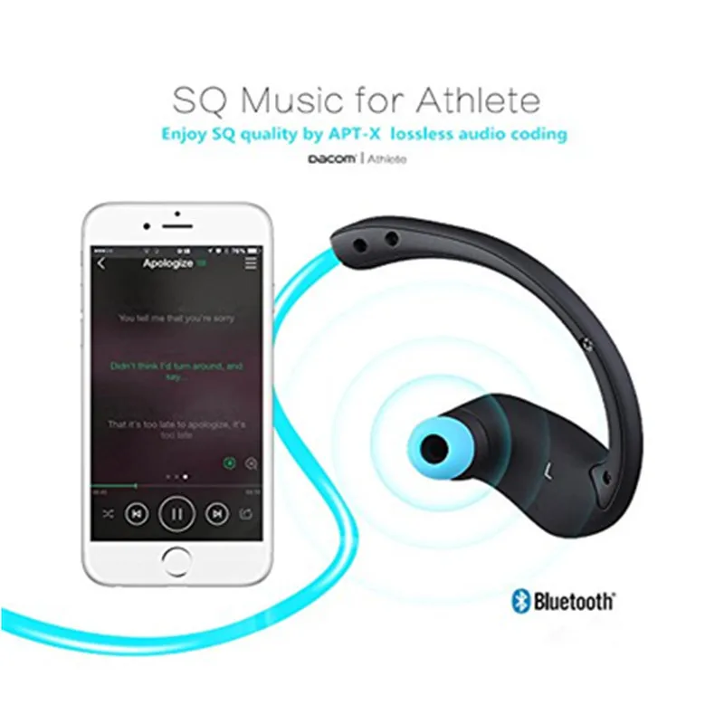 Bluetooth гарнитура Dacom Athlete Беспроводные спортивные наушники стерео музыкальные с