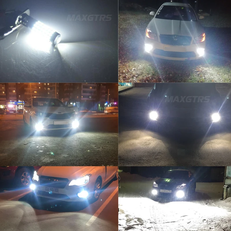 2x H3 H1 H27 880 881 3014 78SMD светодиодный Замена лампы Противотуманные фары Дневные Фары