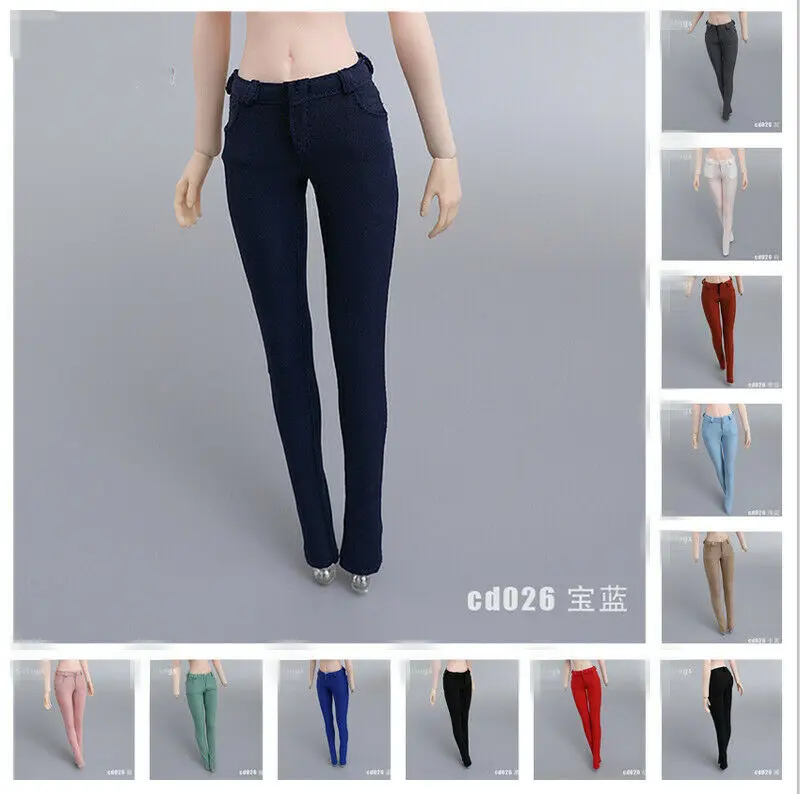 

Cd026 1/6th Female Soldier Stretch Tight Pencil Pants Model for 12" Doll