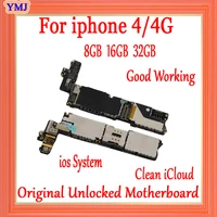 free shipping for iphone 4 4g motherboard clean icloud 100 original unlocked for iphone 4 logic board with ios system