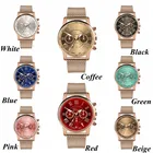 Модные часы для женщин Роскошные часы из нержавеющей стали Циферблат Женские часы высокого качества женские Reloj кварцевые наручные часы Relogio Feminino 2020