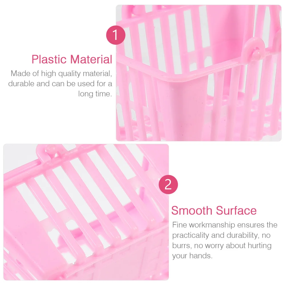 

10pcs Mini Shopping Baskets Playing House Baskets Kids Small Candy Baskets