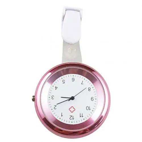 Purplish Red Модные женские часы с круглыми цифрами, аналоговые кварцевые клип-на медсестер, медицинский доктор, карманные часы, новые аксессуары - Цвет: Purplish Red
