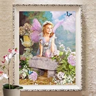 Алмазные картины 5D сделай сам, мультяшная девушка, вышивка, узор, бабочки, поделки, Свадебный декор, наборы 3d для вышивки крестиком, настенные наклейки