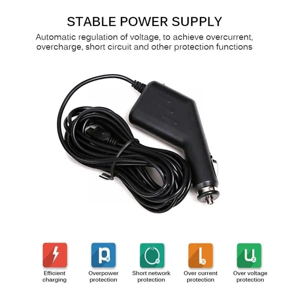 

Curved mini USB car charger port, suitable For car DVR input GPS recorder camera video Q2C0