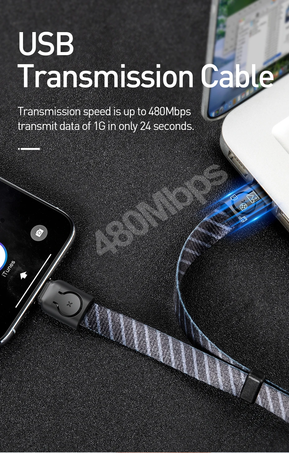 Baseus портативный короткий usb зарядный кабель для iPhone xs max xr 8 7 6s plus 11 ipad pro Зарядка для apple lightning Кабель шнур