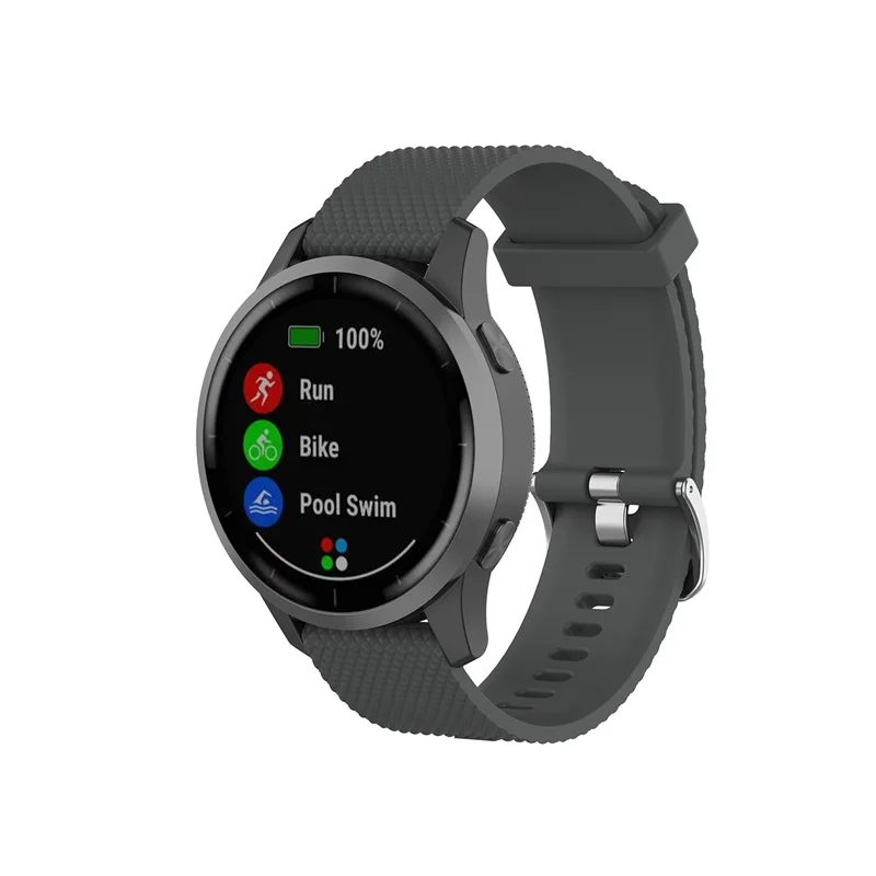 22 мм спортивный силиконовый ремешок для Garmin Vivoactive 4 Смарт-часы ремешок для Vivoactive 3 сменный Браслет аксессуары