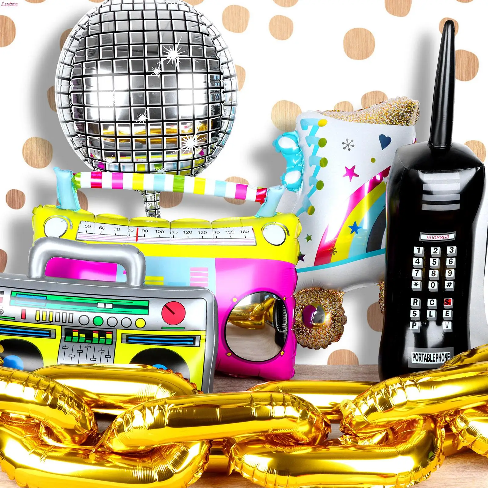 

1 Set Mobile Phone Props 1980s And 1990s Party Decoration 2 Stunt Inflatable Radio Swimming Accessories Balloon Decoration