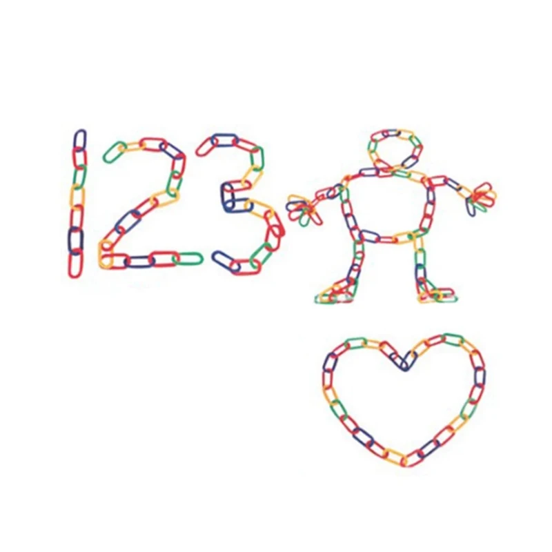 

400 шт. пластиковые C-образные зажимы, крючки, звенья цепи, C-звенья, Детская развивающая игрушка, крыса, попугай, птица, детали игрушек