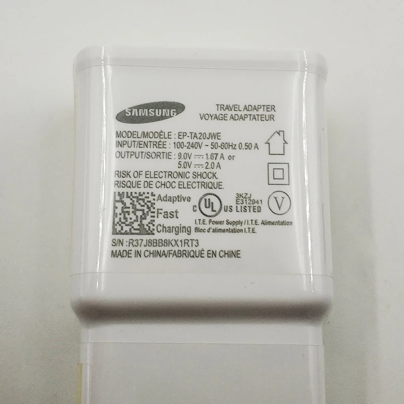 Быстрое зарядное устройство с американской вилкой для Samsung Galaxy адаптер быстрой