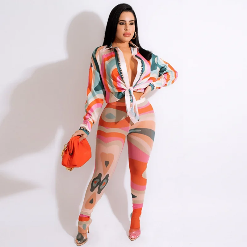 

Комплект из 2 предметов, африканские комплекты для женщин, Новый Африканский принт, эластичные базиновые мешковатые брюки, рок-стиль, Дашики...