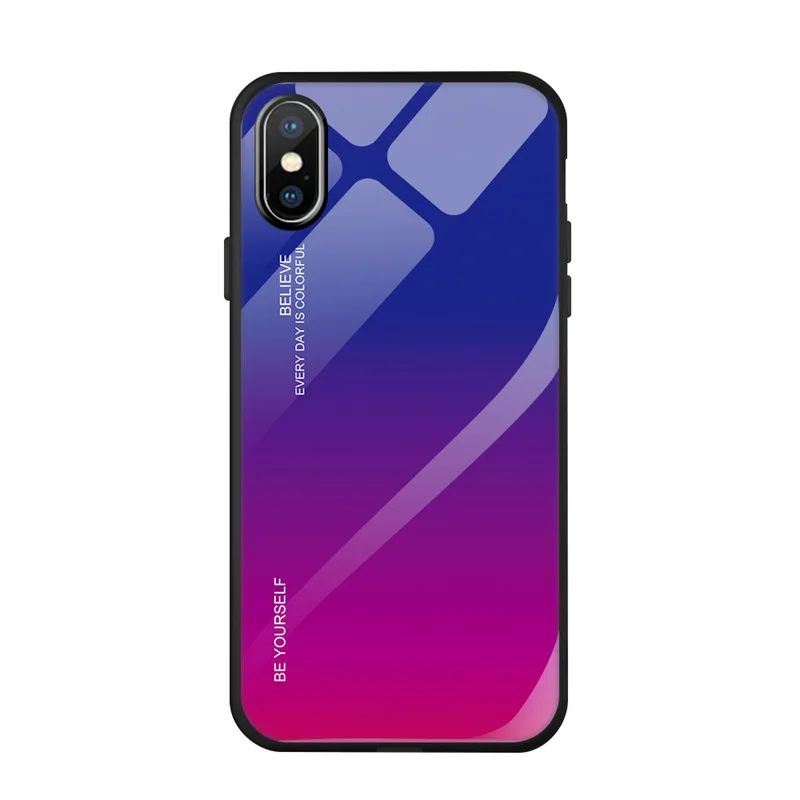 YUNAO phone case For iPhone series Gradient painting Mirror XS XR X max 7 8 plus.. |