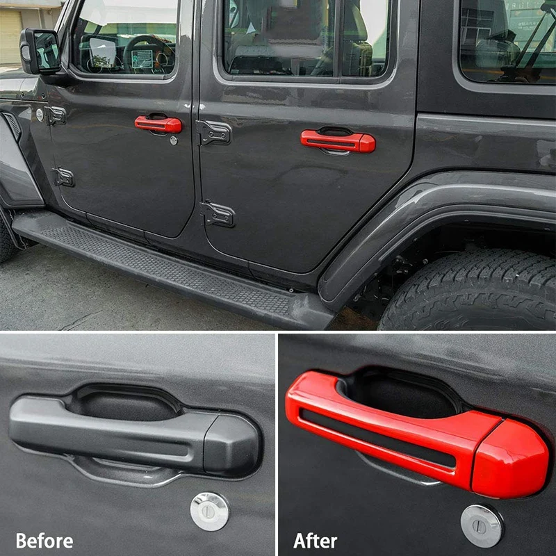 Tailgate Door Handle Cover Hinge Hood Spare Tire for 2018 Jeep Wrangler JL Accessories 4 | Автомобили и мотоциклы