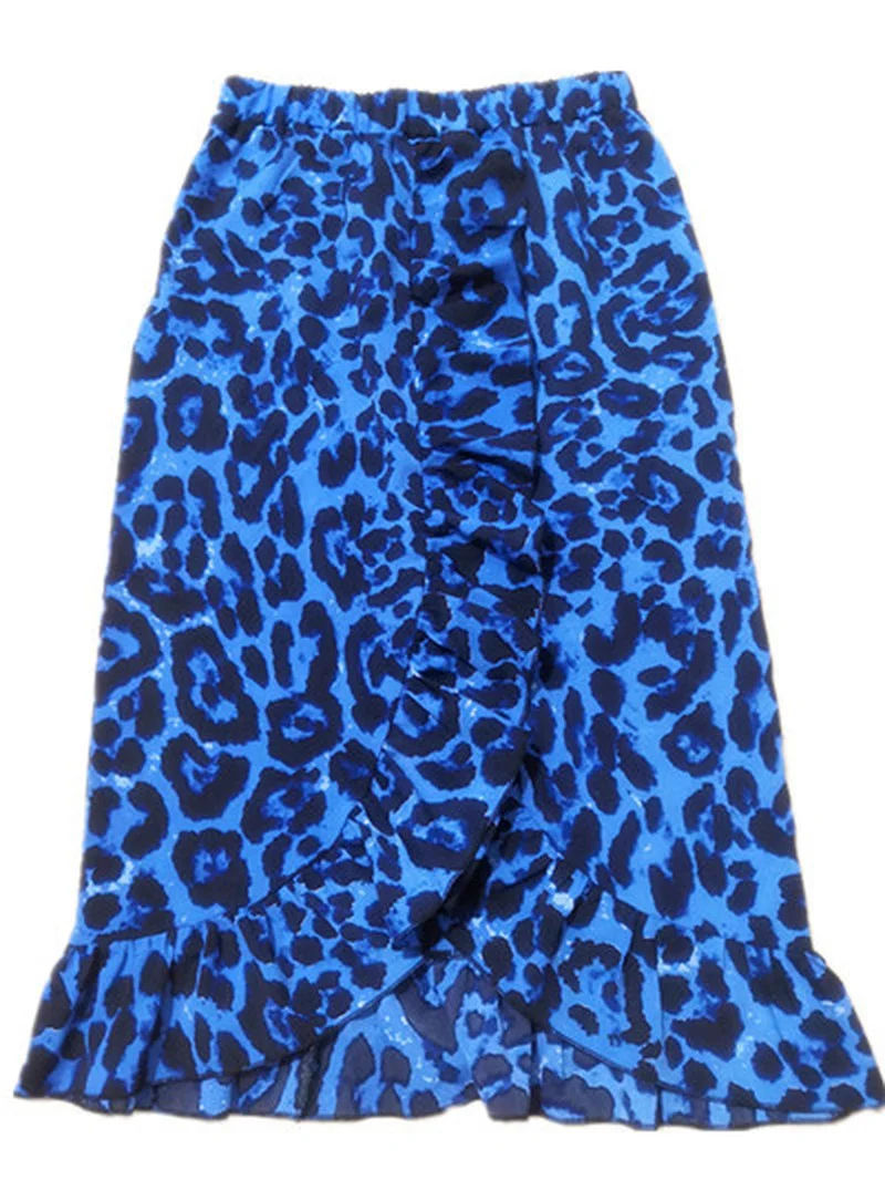 Юбка Женская средней длины с высокой талией повседневная офисная длинная юбка