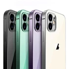 Роскошный квадратный чехол с покрытием для Iphone 11 12 Pro Max, прозрачные силиконовые чехлы для Iphone XR 7 8 SE 2020 X Xs Mini Plus Capa