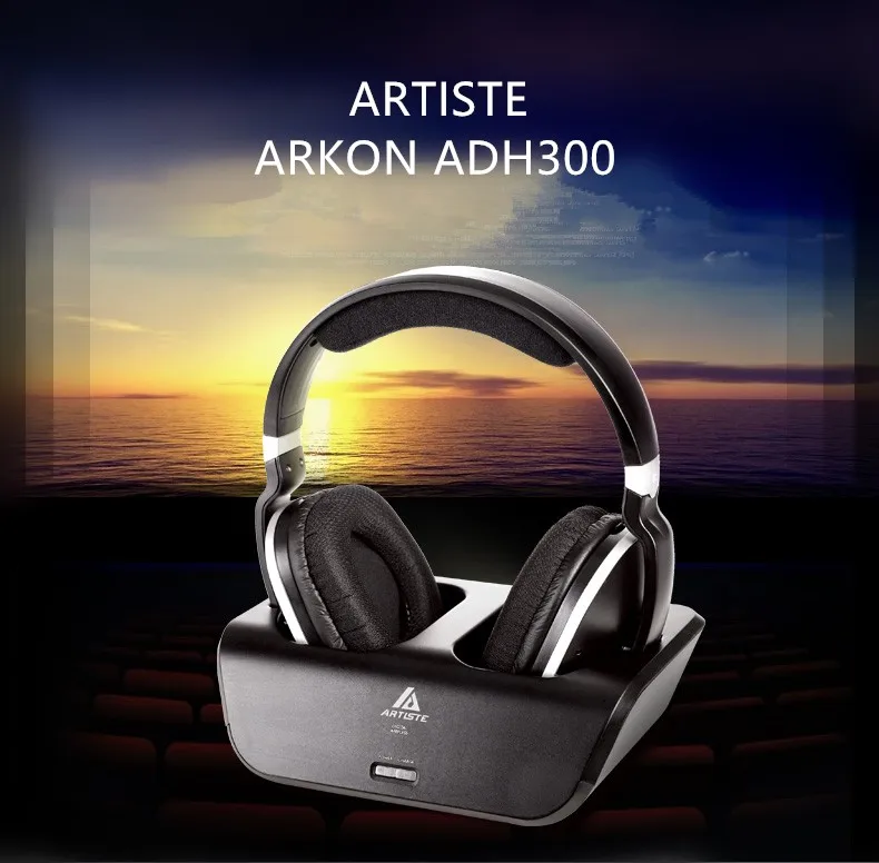 Цифровые накладные стереонаушники Artiste ader 300 2 4 ГГц для ТВ дистанционный