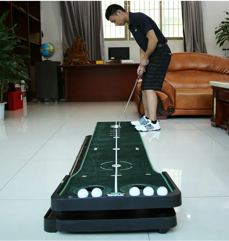 Indoor Golf Putter Trainer Training Mat Adjustable Slope | Спорт и развлечения