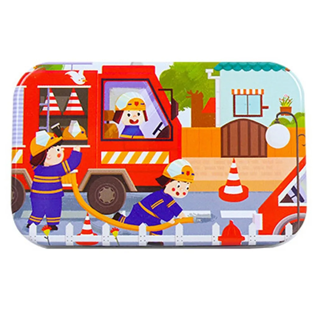 Cartoon Wooden Puzzles 60PCS Large Puzzle Game Interesting Learning Educational Toy for Kids/Adults Jigsaw + Box | Игрушки и хобби
