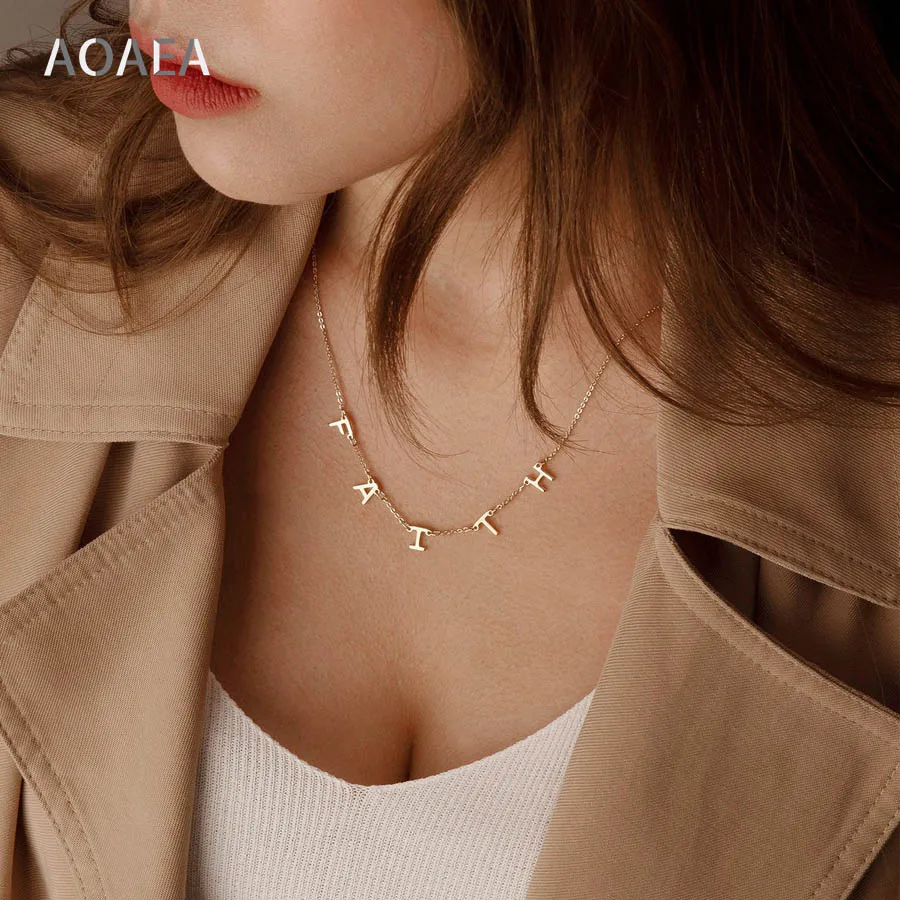 Индивидуальный ожерелье с буквами индивидуальный именной подарок на день рождения Индивидуальный ожерелье с буквами индивидуальный именной подарок на день рождения