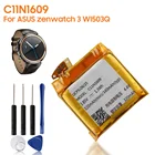Оригинальный запасной аккумулятор C11N1609 для ASUS zenwatch 3 WI503Q, оригинальный аккумулятор для часов 340 мАч