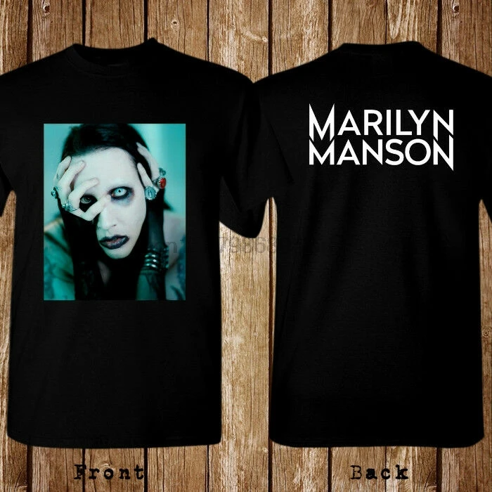 Новая футболка Marilyn Manson Rock Band размер S 5XL|Мужские футболки| |
