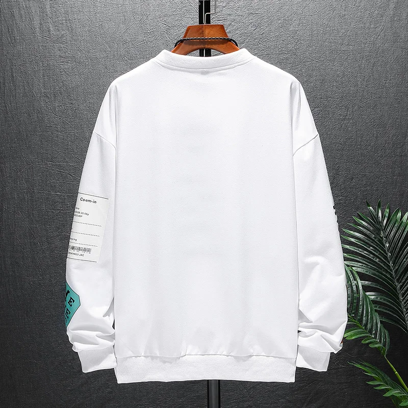 Толстовка мужская с длинным рукавом Модный пуловер цифровым принтом