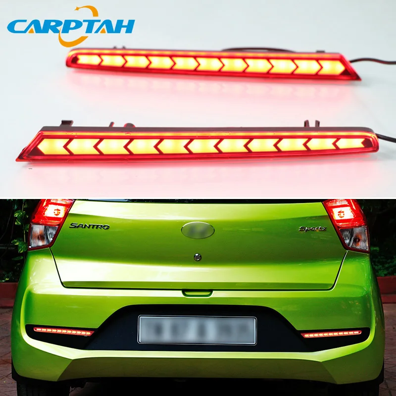 2 шт. светодиодный задний противотуманный фонарь для Hyundai Santro 2018 2019 водить