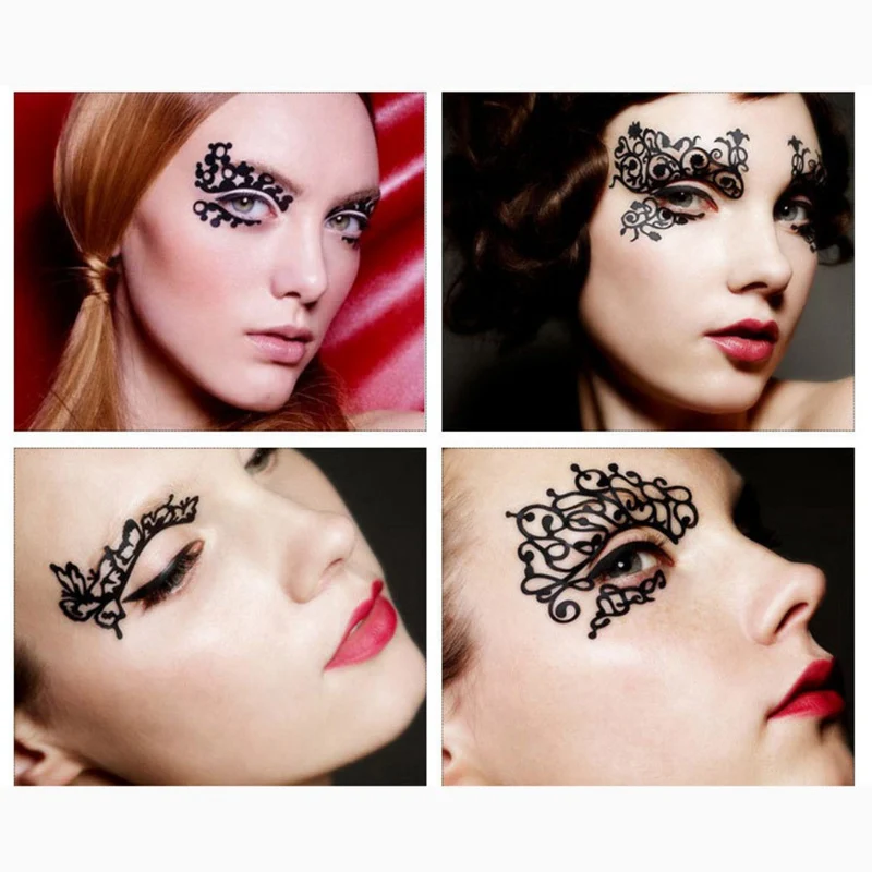 Halloween Makeup Art Eye Sticker Face Stickers Decorations Fit For Festival Party n |