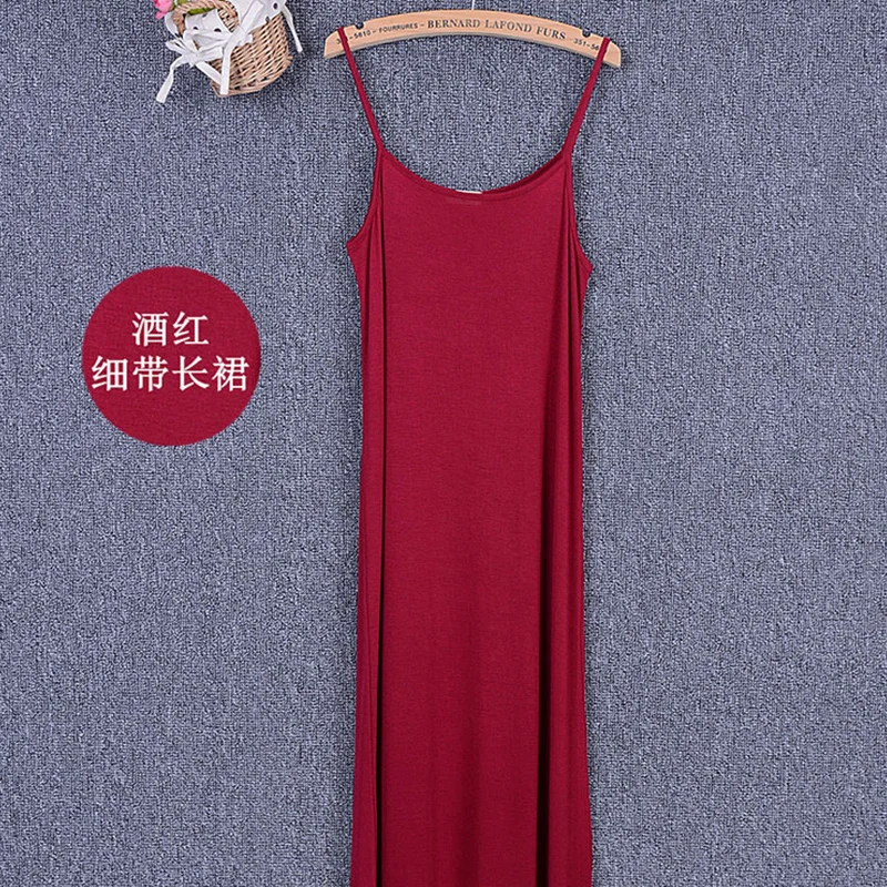 Женское длинное платье из модала повседневное черное до щиколотки с круглым