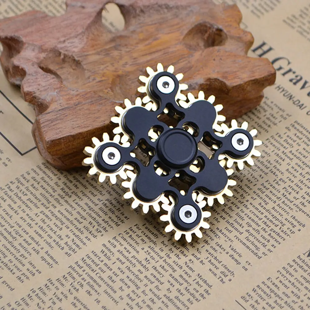 YOOAP Gears Fidget Spinner Для кончика пальца Топ Gyro Toys EDC ADHD Hand Spiner спиральная настольная