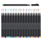 Набор из 24 цветных ручек с тонкими линиями, ручка для рисования 0,4 мм, отлично подходит для цветной книги, художественных промыслов и ежедневника, для снятия заметок