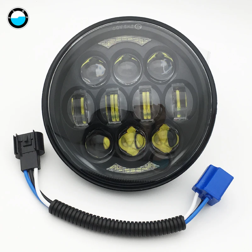 Круглые Светодиодные проекционные фары 5 3/4 дюйма 75 для мотоцикла XG XL XR FXSTS FLSTS FLSTSB