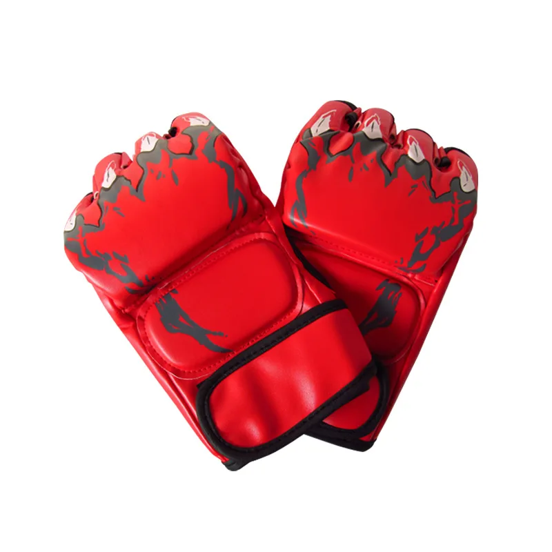 Боксерские перчатки с открытыми пальцами для ММА взрослых Муай Тай бокса