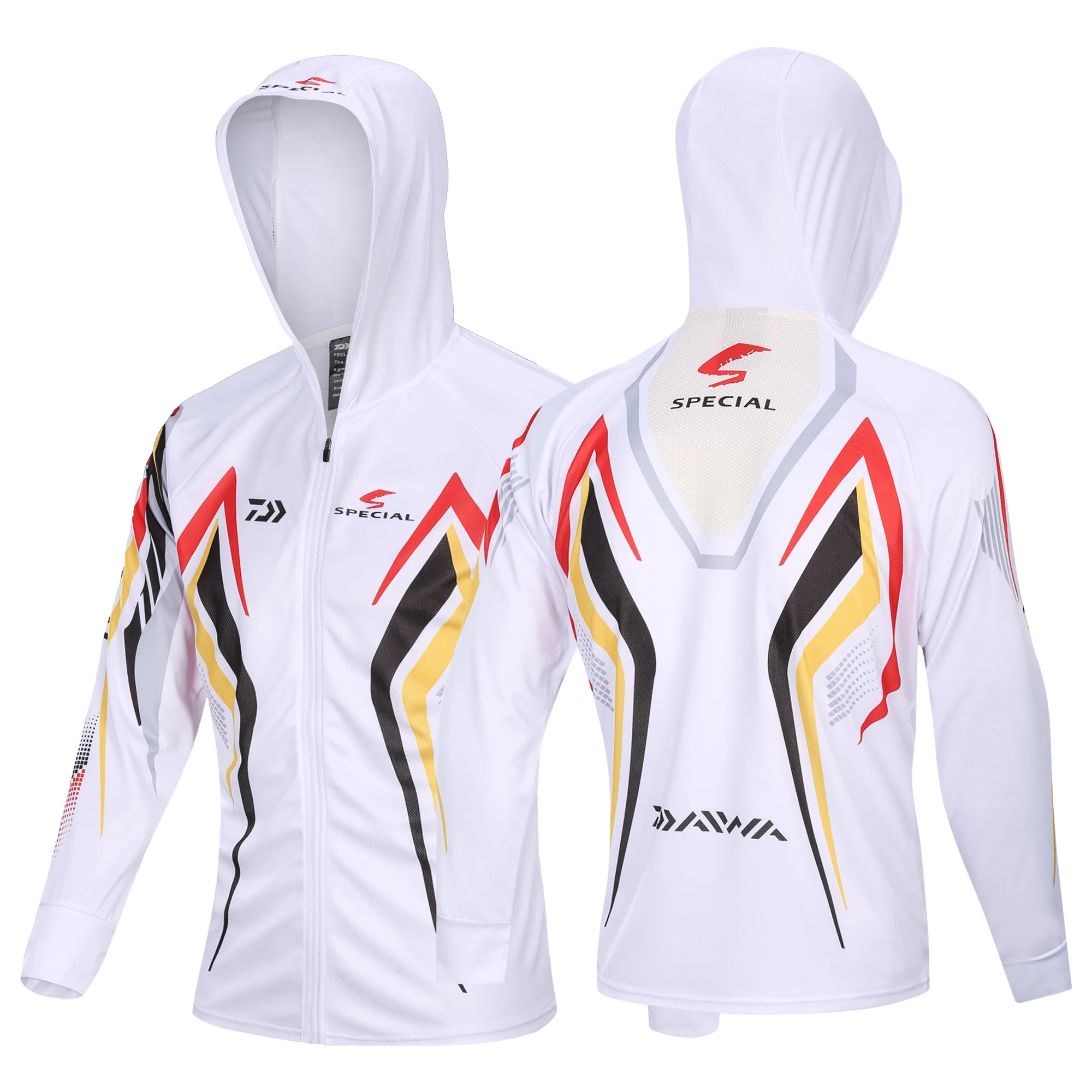 

2021 New Outdoor Sport Fishing Clothing Men DAIWA Fishing Shirts Long Sleeve Breathable Quick Dry Coat Hooded Fishing Clothes