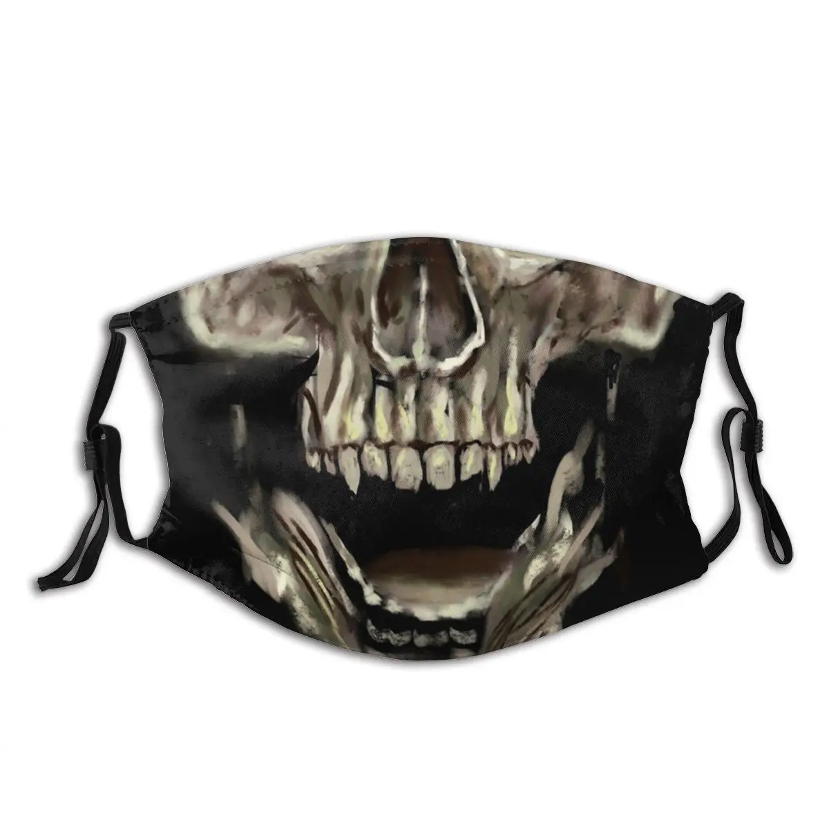 

Злой Череп Вампира ужас темно не одноразовая маска для лица ветрозащитная защита от пыли с фильтрами полиэстер Защитная крышка муфельная п...